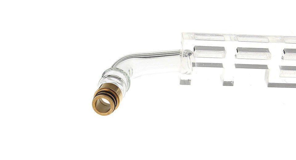 Glass + Stainless Steel Bent 510 Drip Tip